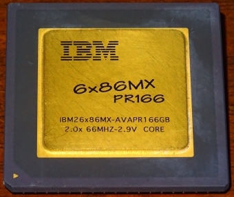 IBM 6x86MX PR166 CPU (IBM26x86MX-AVAPR166GB) 2x 66MHz 2.9V Core, Cyrix USA 1995